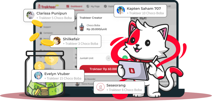 Cara menggunakan Trakteer