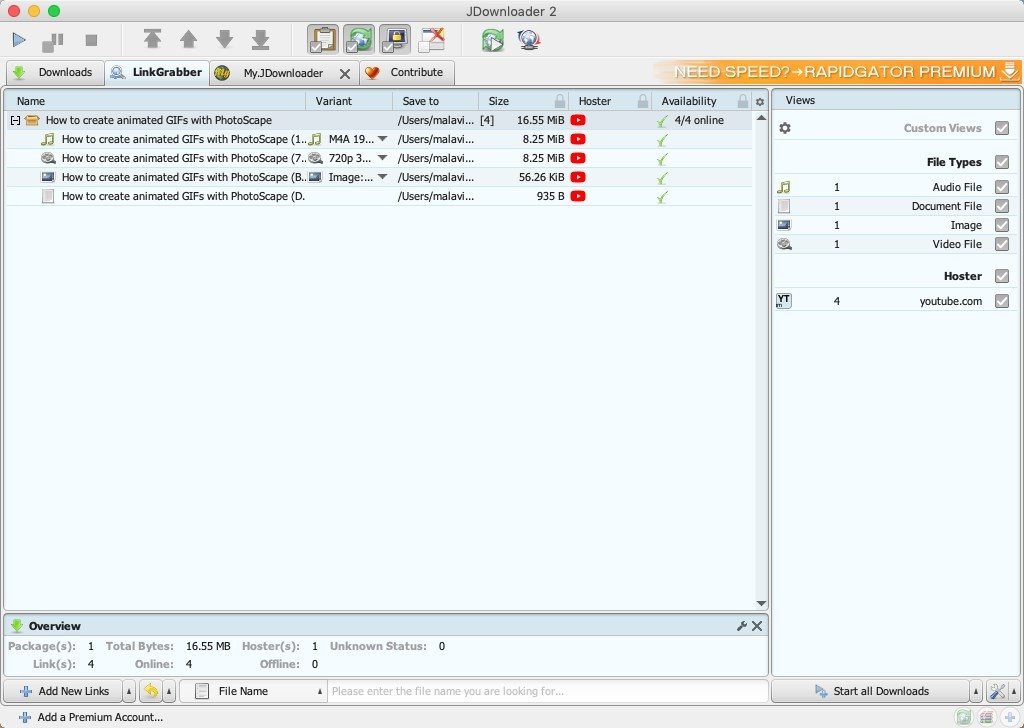 JDownloader 2, Aplikasi download tercepat